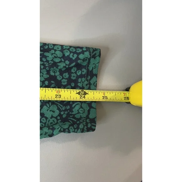 NWT Boden Jersey Midi Dress Floral Modest Cottagecore Blue Green Women's US 12L - Picture 14 of 15